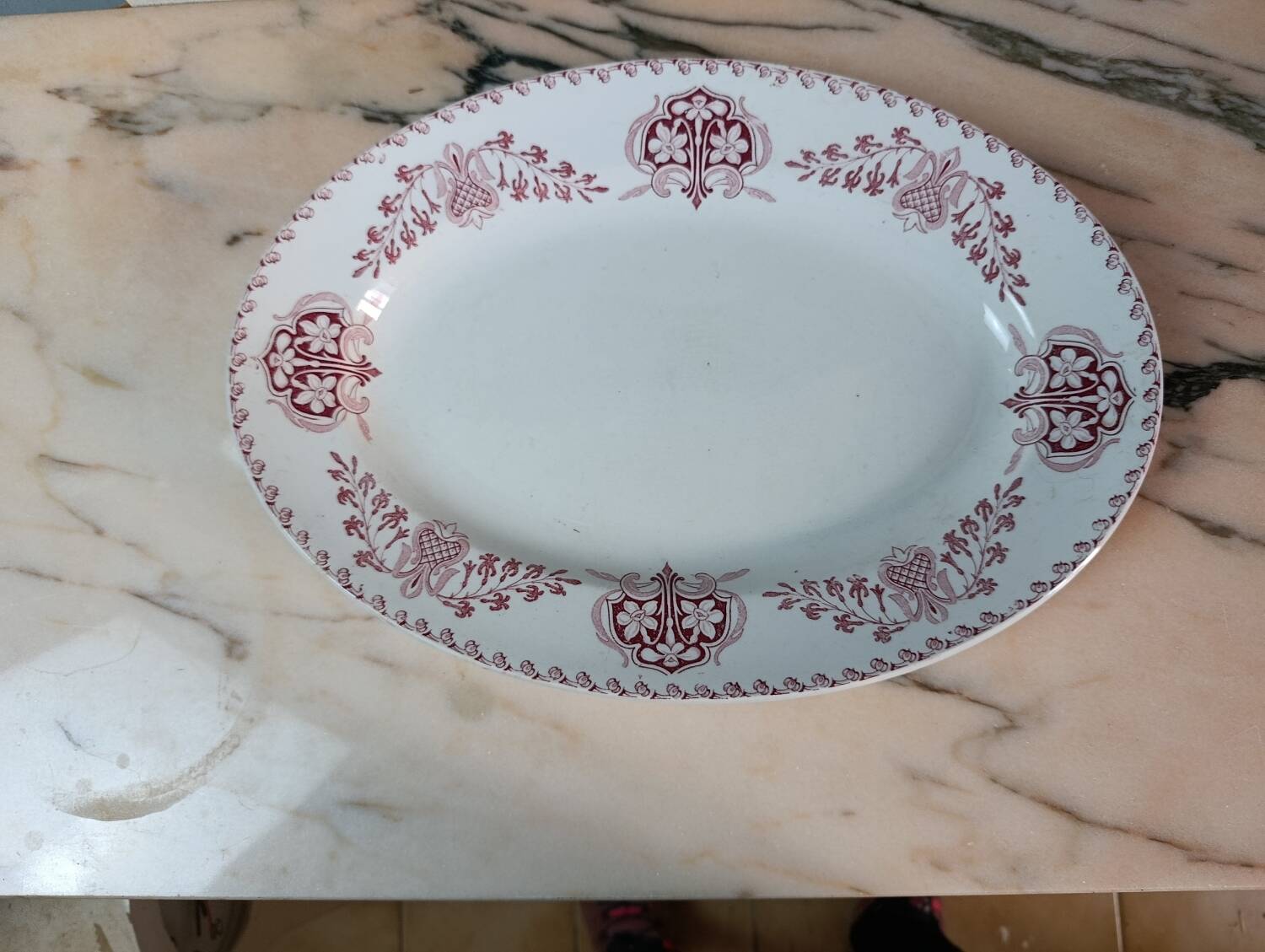 Oval serving dish Lunéville model Sebastopol