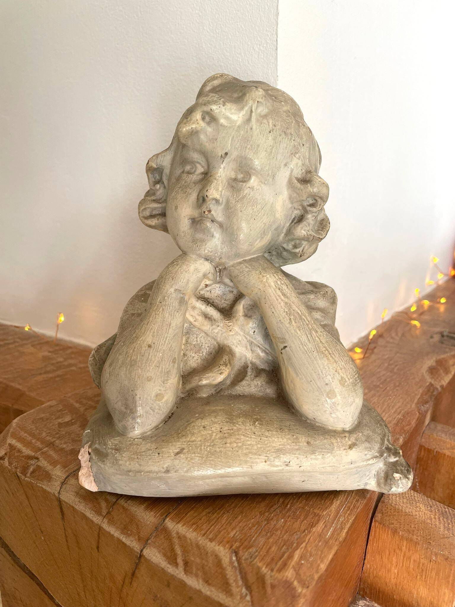 Bust of a little girl signed Gustave Van Vaerenbergh