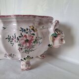 Antique 18th century Marseille earthenware planter by Veuve Perr