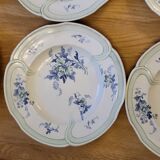 9 old K&G Lunéville hollow plates Regency model