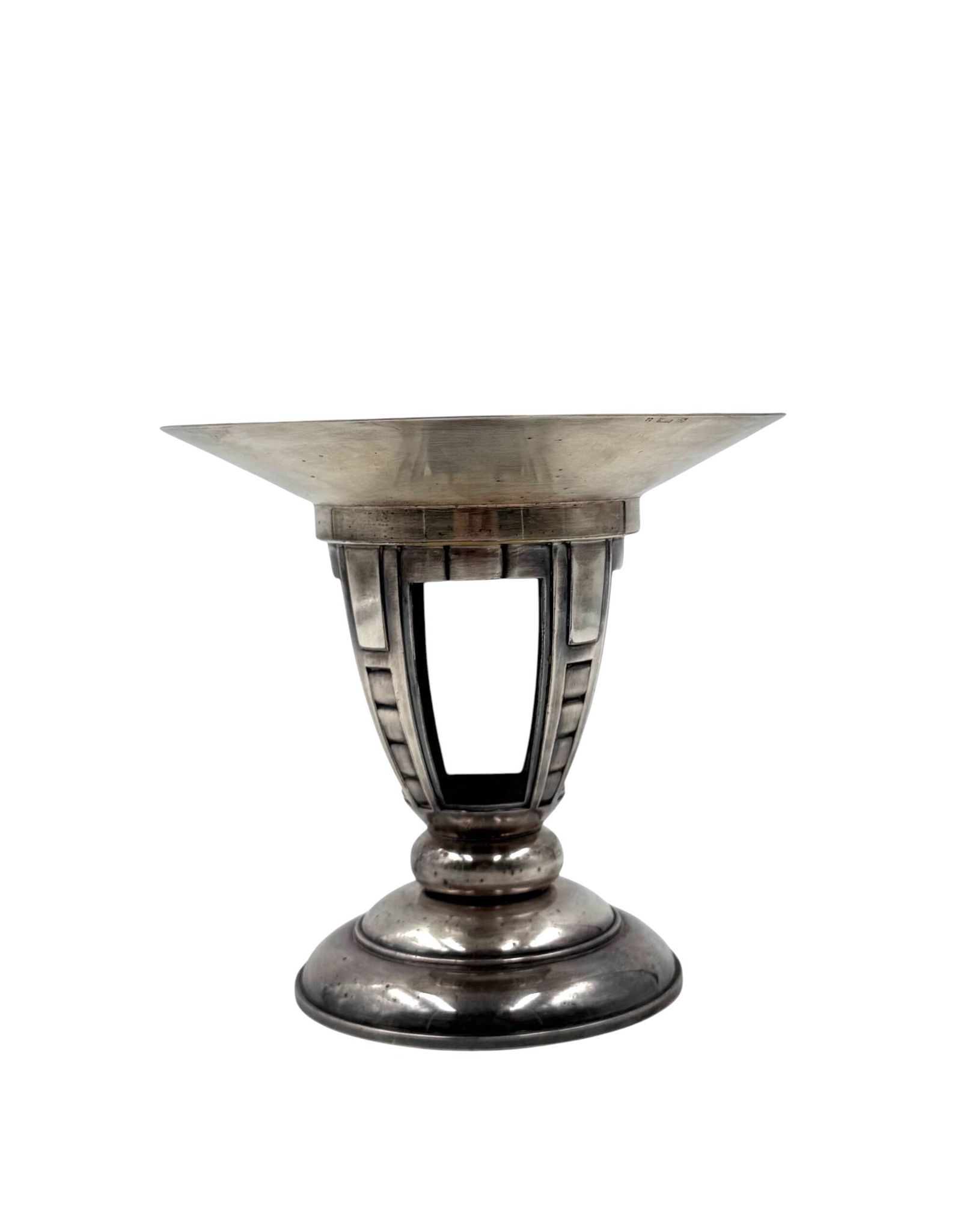 Art Deco silver-plated coup / vide poche, France 1940s