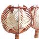 Paire de lampes de chevets en rotin