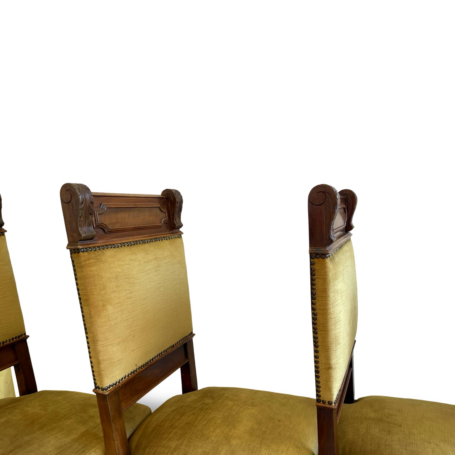 four Victorian dining chairs