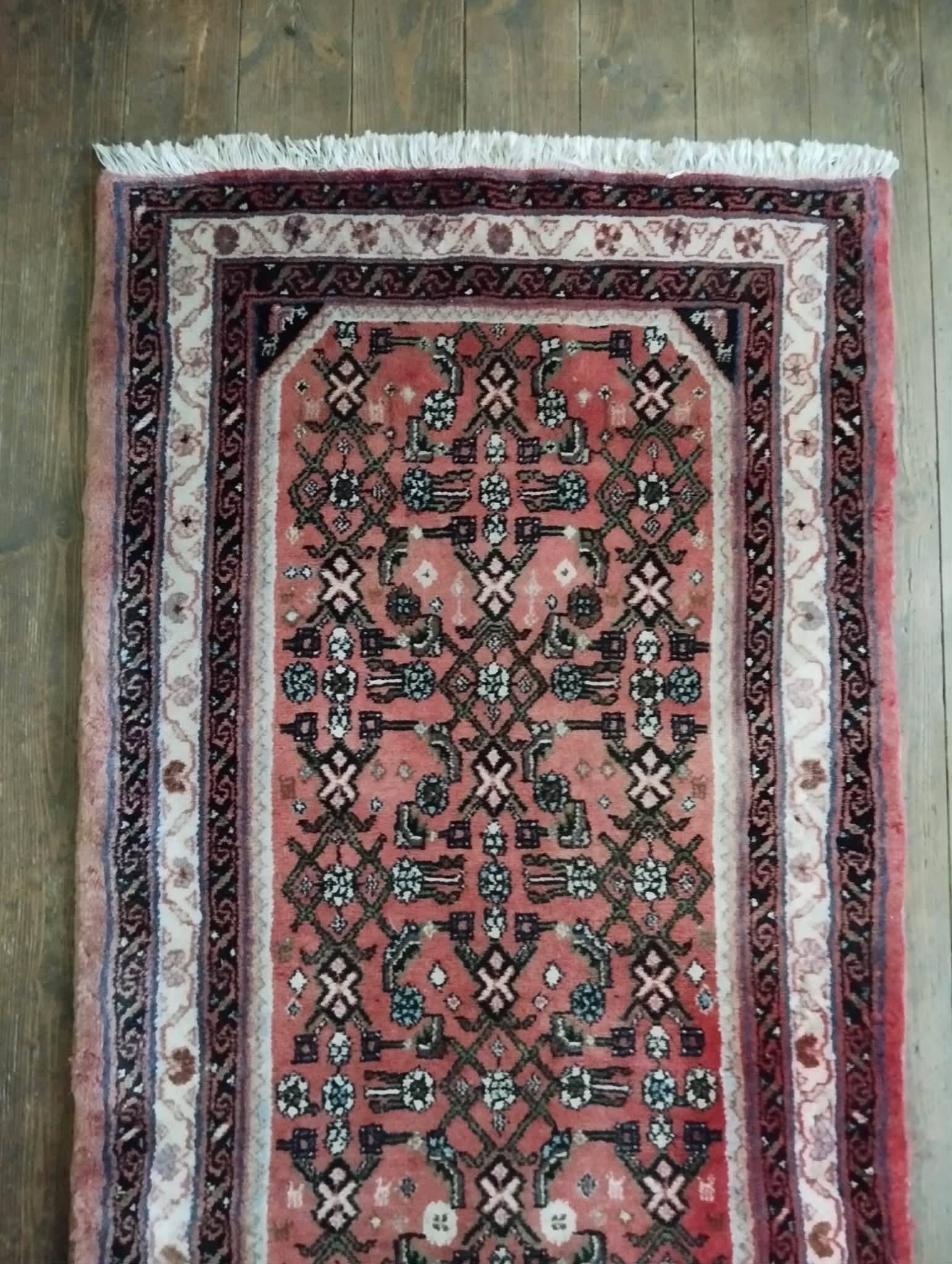 Tapis de couloir Hamadan fait main 200x79cm