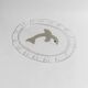Vintage Murano glass serving platter with dolphin decoration, Italy, 1980s.