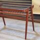 Table d'appoint ou console bois et verre par Frantisek Jirak 1960