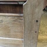 Oak and cherry chest bench