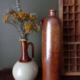 Bouteille en grès vernissé marron Amsterdamsche XIXe