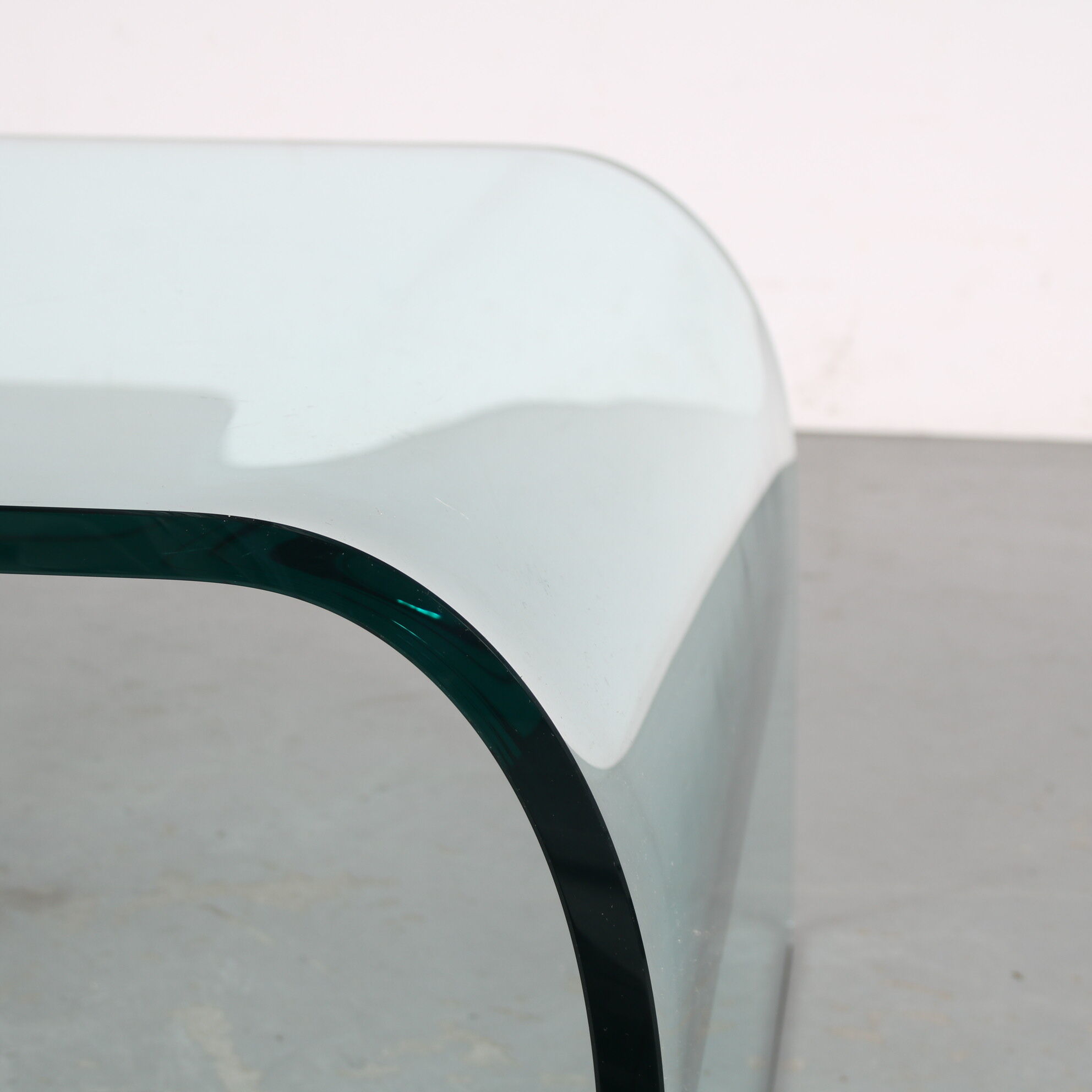 Table basse « Waterfall » des années 1970 par Angelo Cortesi pour Fiam, Italie