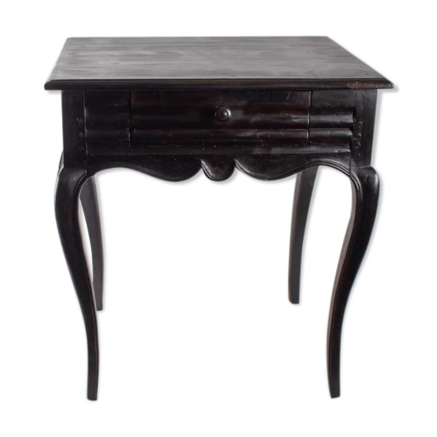 Office table from the early 19th century Louis XV style in blackened wood