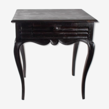 Table bureau du début du 19ème siècle style Louis XV en bois noirci