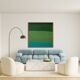 Abstract on canvas 100x100x4cm "Green Softness"