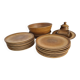 Vintage speckled glazed stoneware table service – 1970s