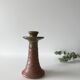 Stoneware vintage candlestick