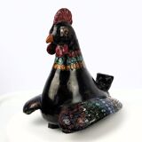 Zoomorphic ceramic vase in the style of Guidette Carbonell