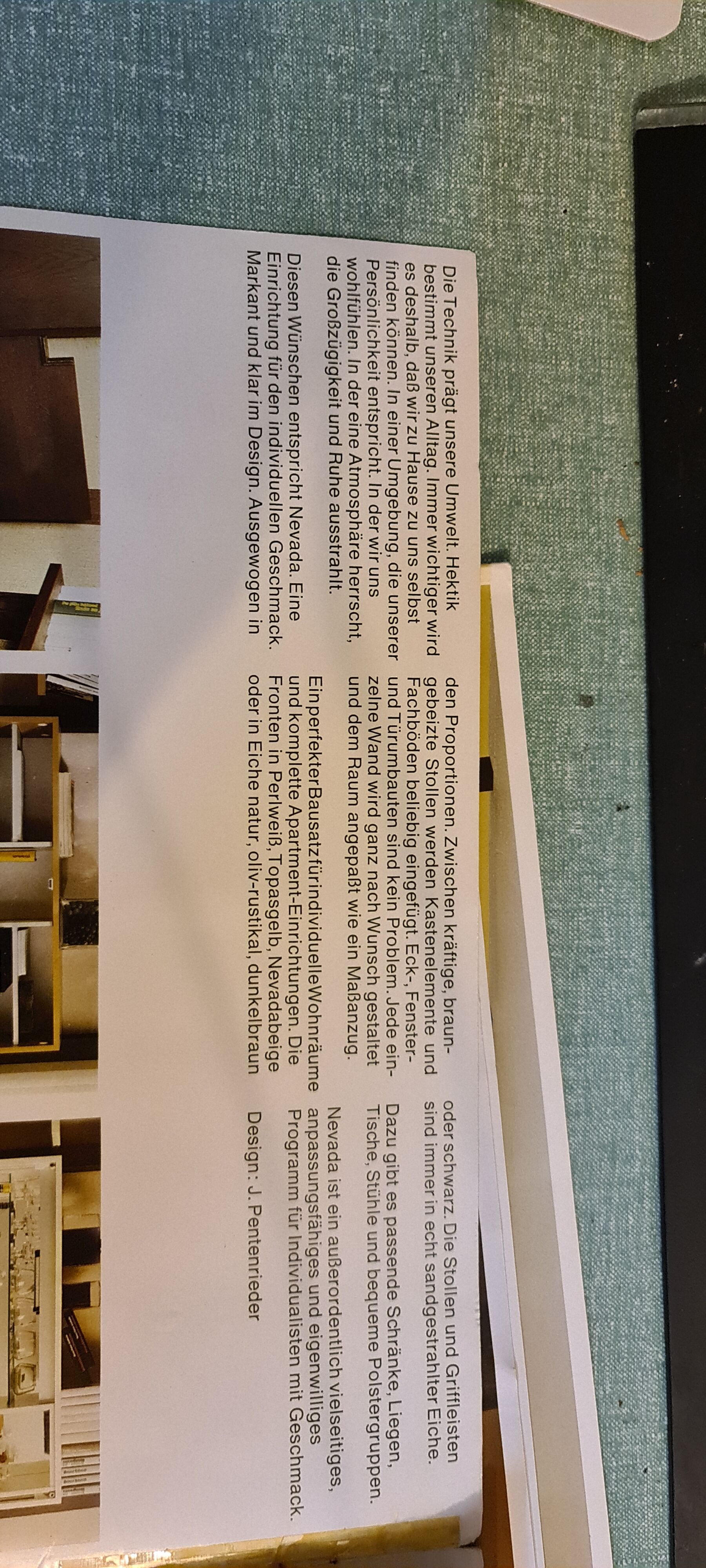 Vintage 70s wall unit and table "Neveada" bj J Penetenrieder