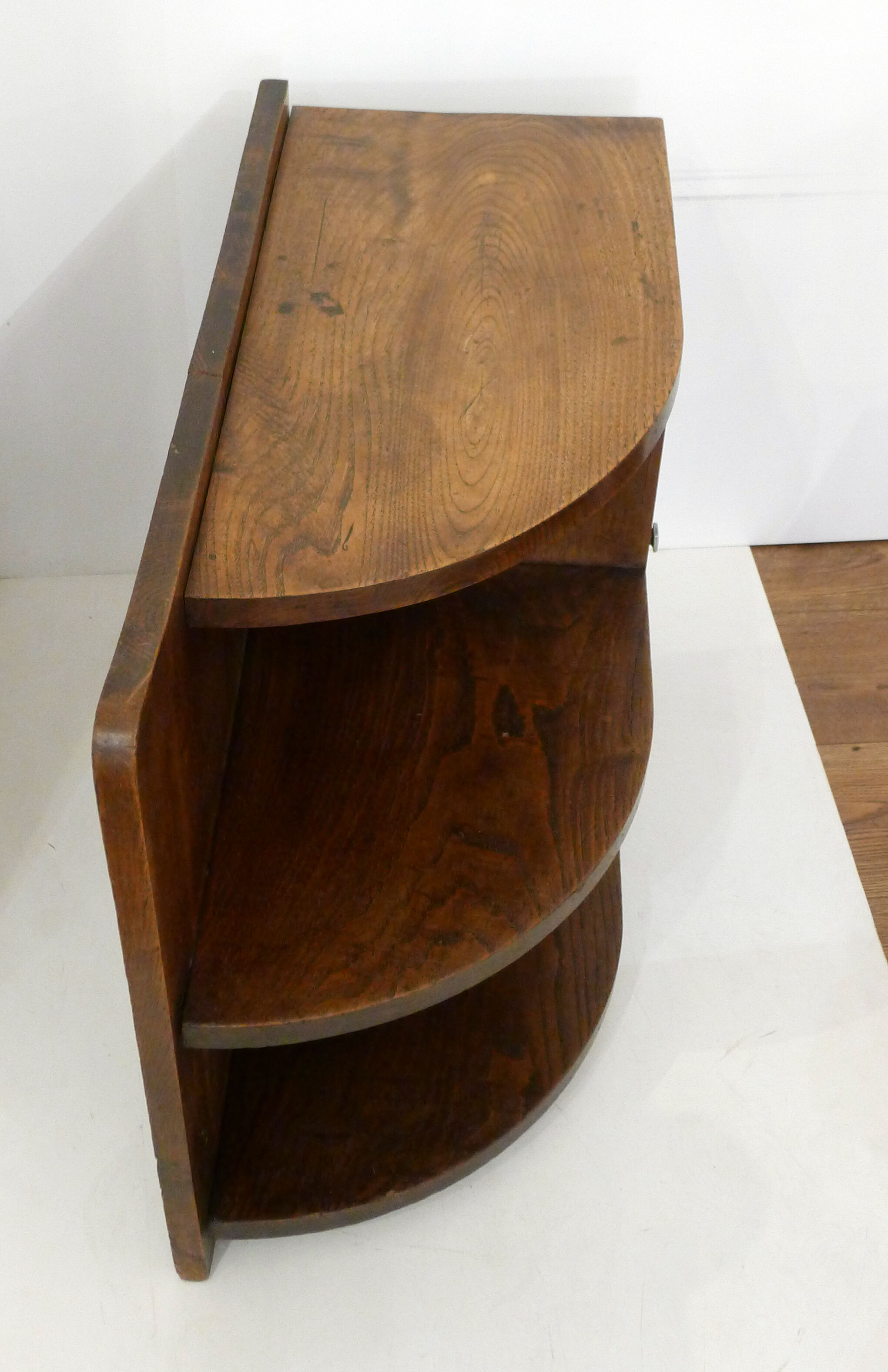 Rounded solid wood extra cabinet