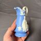 Victorian Porcelain Cruche Pitcher Vase Ewer Sam Alcock Woman Girl