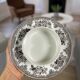 Beurrier en céramique blanc et marron avec des faisans Wedgwood
