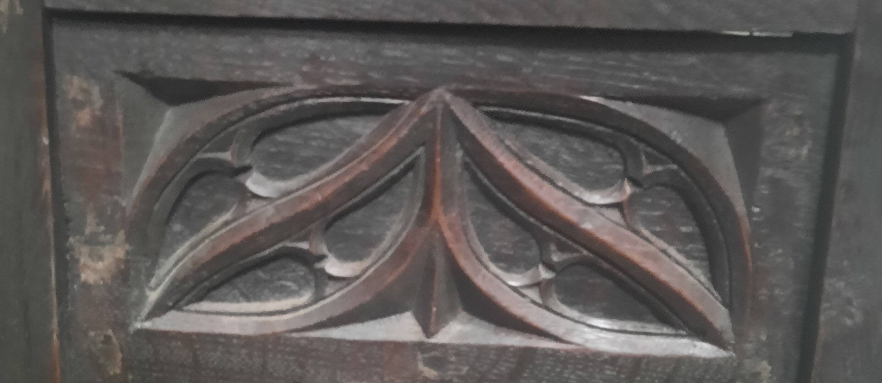 Pair of Gothic credenzas