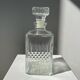 Vintage glass whiskey decanter H:22cm