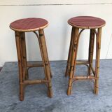 3 rattan bar stools