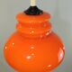 Vintage pendant light in Orange opaline/space era/vintage