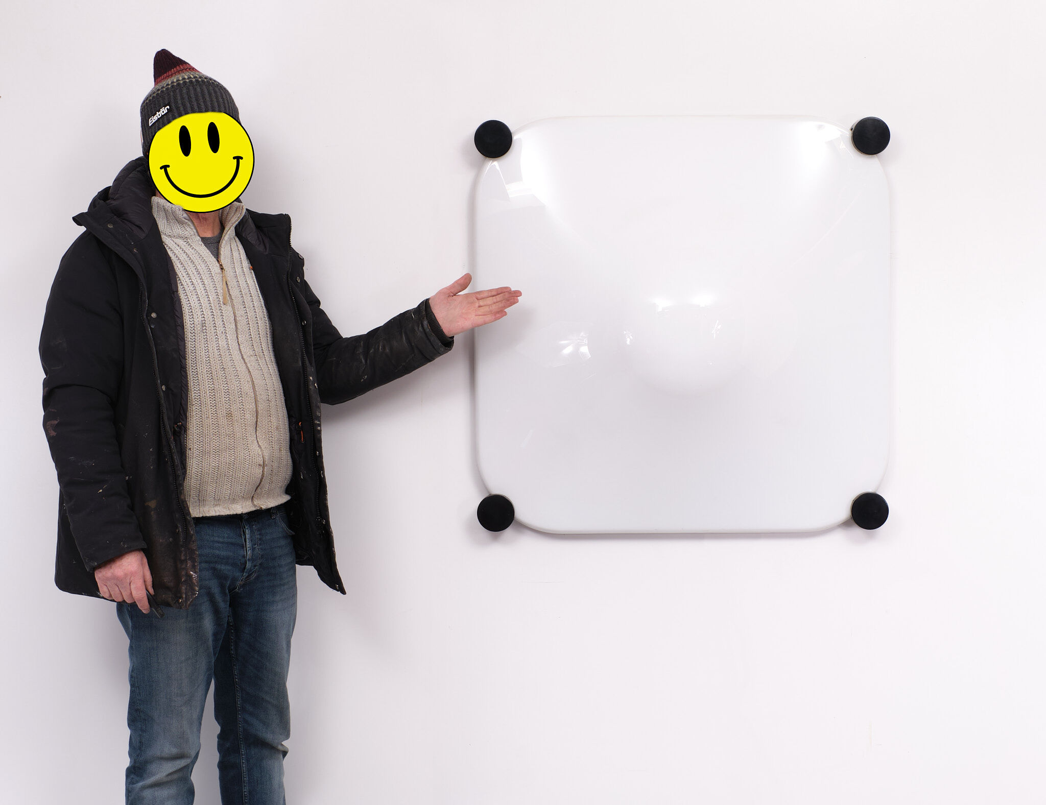 Large Bolla Wall or Ceiling Light Elio Martinelli (Designer), 1960s, Italy