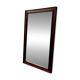 Danish wall mirror from the sixties with a sleek design.