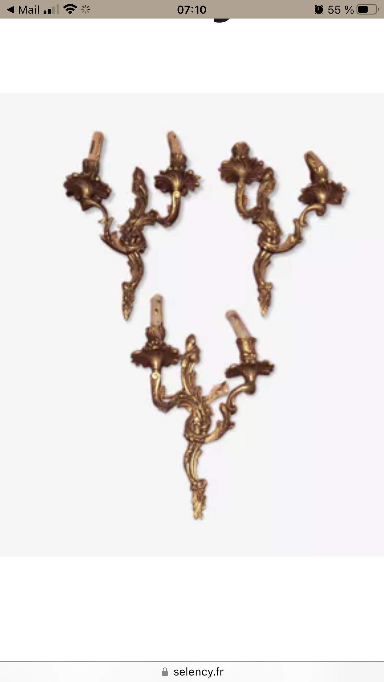 Antique bronze wall sconces