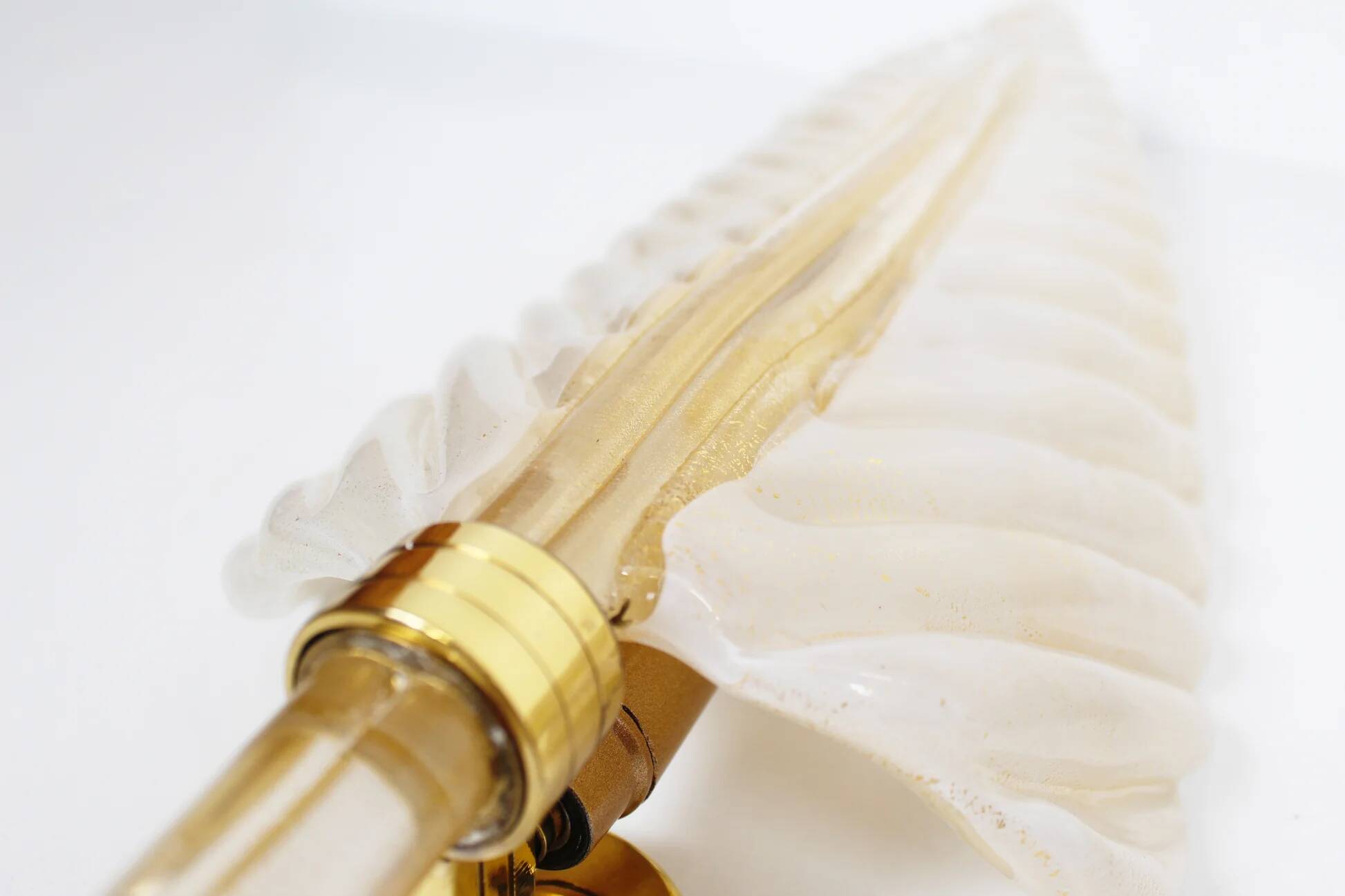 Rare set of 1960s Murano glass wall lamps by Barovier & Toso