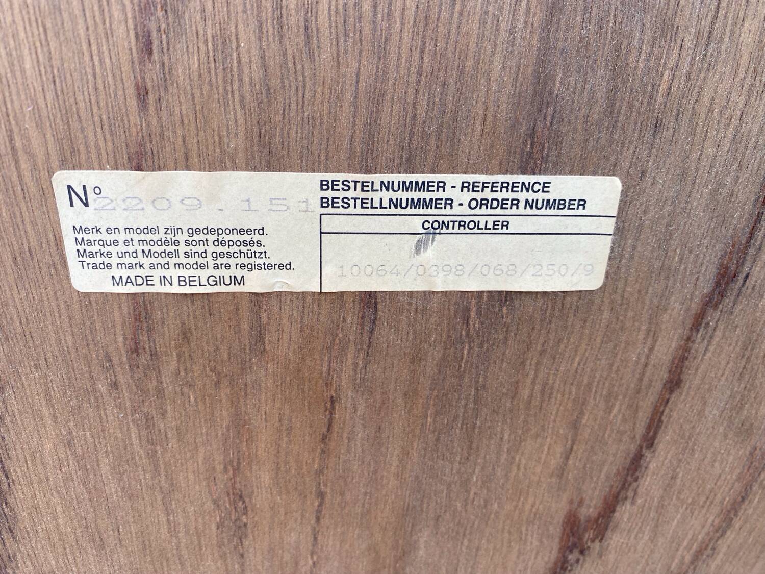 Large geometric rectangular mirror ORDER NUMBER around 1970