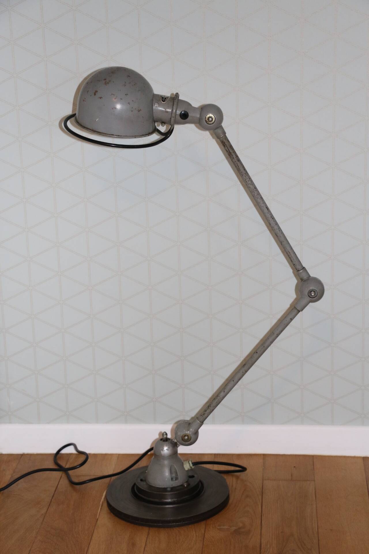 Jielde lamp 2 arms gray 1970