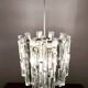 Large Ice Glass Chandelier by J.T. Kalmar