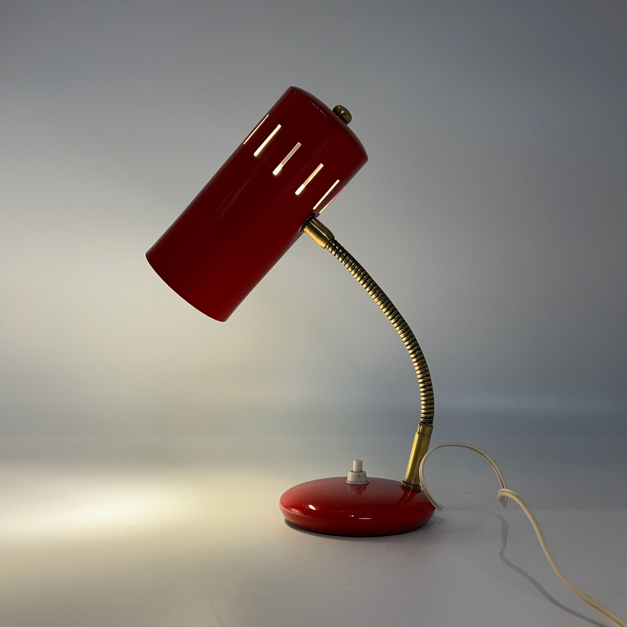60s desk lamp - mid century modern bedside lamp - Stilnovo style