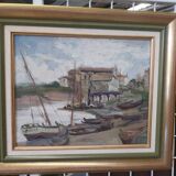 Marine oil on canvas signed