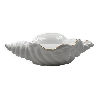 Hollywood regency great ceramic shell sculpture, Italy 1970s