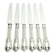 GEORGES FLAKENBERG - 6 SILVER FRUIT KNIVES