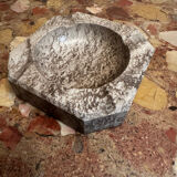 Ashtray, grey-beige marble catchall.