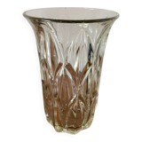 Large faceted flared art deco vase