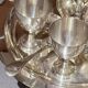 Antique Silver Egg Coddler Stand Holder Set Of 6 Egg Holder With 6 Silver Spoons