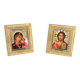 Lot deux petits cadres religieux