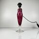 Marbled pink glass lamp base by René Courson (1980/90)