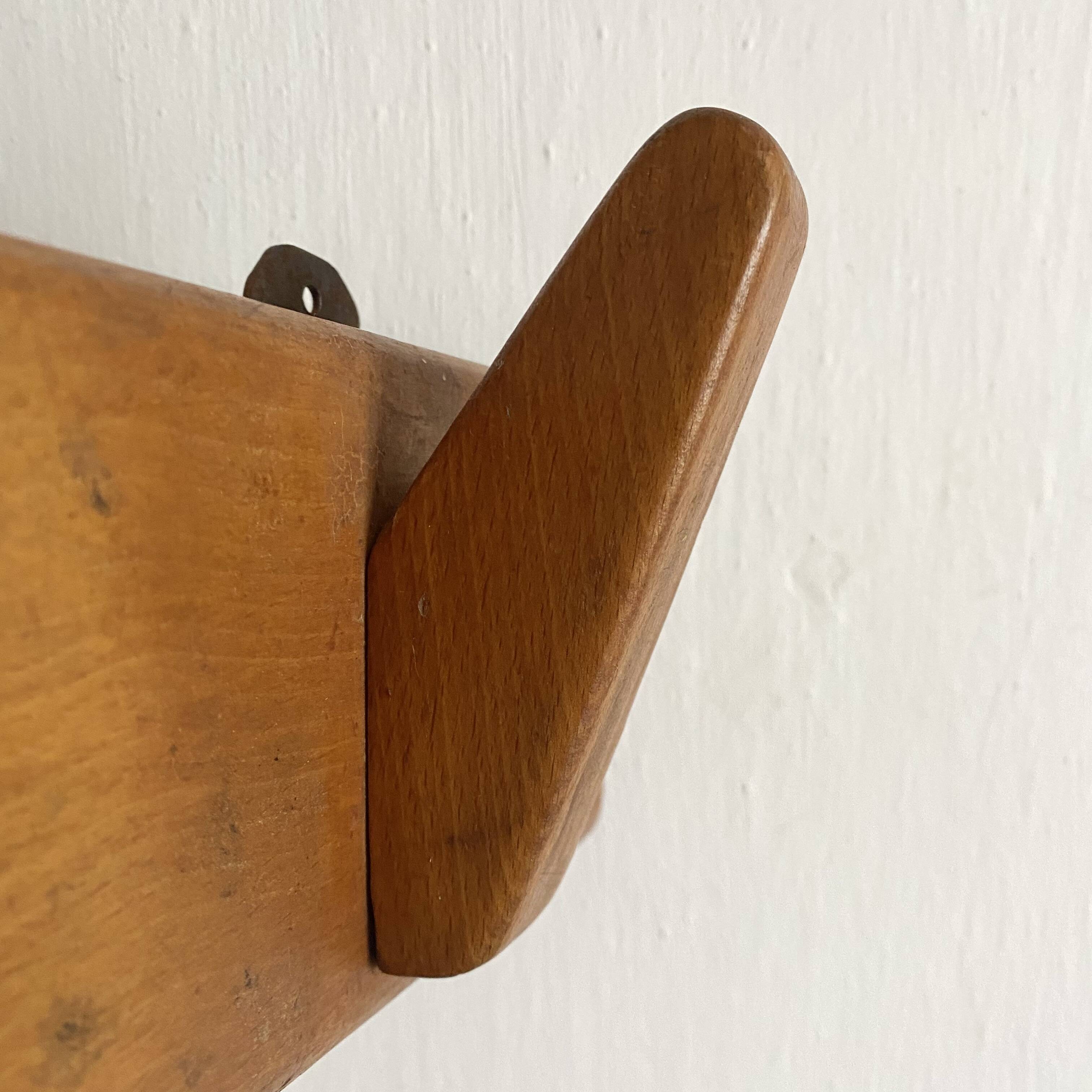 Minimalist wall coat rack from the 40s-50s