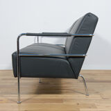 Swedish Leather Sofa and Armchair by Gunilla Allard for Lammhults, 1990s, Set of 2