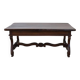 Solid Walnut Coffee Table, Italy, Early 20th Century, Restored
