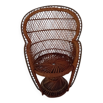 Petit fauteuil en rotin