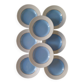 Ensemble de 8 assiettes creuses modèle Excellence de L'amandinoise