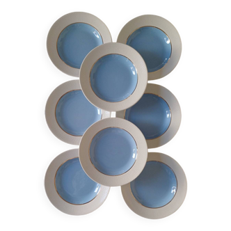 Set of 8 Excellence model soup plates from L'amandinoise