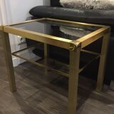 Table brass and glass Mara